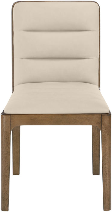 Ellis - Vegan Leather Upholstered Dining Chair (Set of 2) - Brown Base - Simple Home Plus