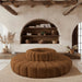 Arc - Velvet 8 Piece Round Modular Sofa - Saddle - Simple Home Plus