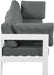 Nizuc - Outdoor Patio 4 Seat Modular Sofa With White Frame - Simple Home Plus