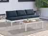Nizuc - Outdoor Patio 3 Seat Armless Modular Sofa With White Frame - Simple Home Plus