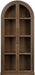 Corva - Solid Wood, Oak Veneer And Stainless Steel Storage Cabinet - Simple Home Plus