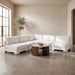 Hammond - Velvet Performance Fabric Upholstered 5 Piece Armless Sectional - Simple Home Plus