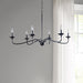 Brighton - 6-Light Farmhouse Chandelier - Matte Black - Simple Home Plus