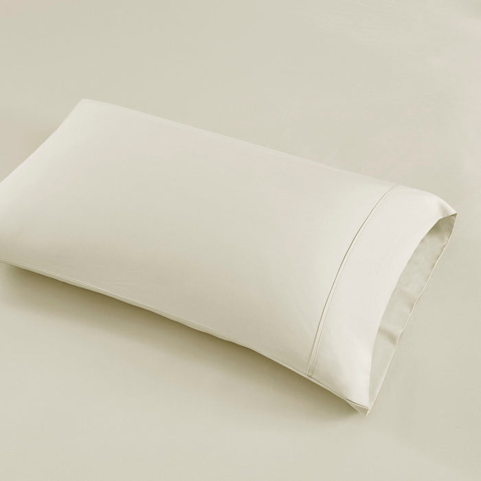 1000 Thread Count - Queen HeiQ Smart Temperature Blend 4 Piece Sheet Set - Ivory - Simple Home Plus