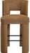 Zuno - Velvet Performance Fabric Upholstered Bar Stool (Set of 2) - Saddle - Simple Home Plus