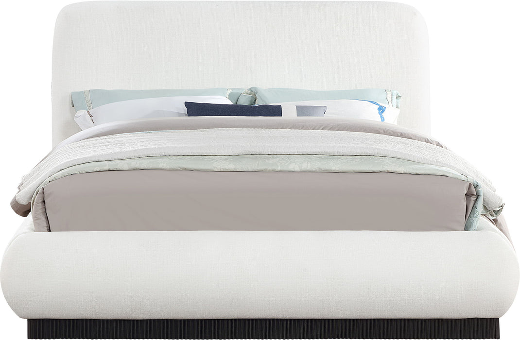 Rigby - Linen Bed With Black Base - Simple Home Plus