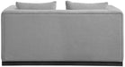 Alfie - Linen Textured Fabic Loveseat - Simple Home Plus