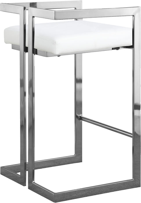 Ezra - Stool with Chrome Legs (Set of 2) - Simple Home Plus