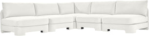 Hammond - Velvet Performance Fabric Upholstered 5 Piece Armless Sectional - Simple Home Plus