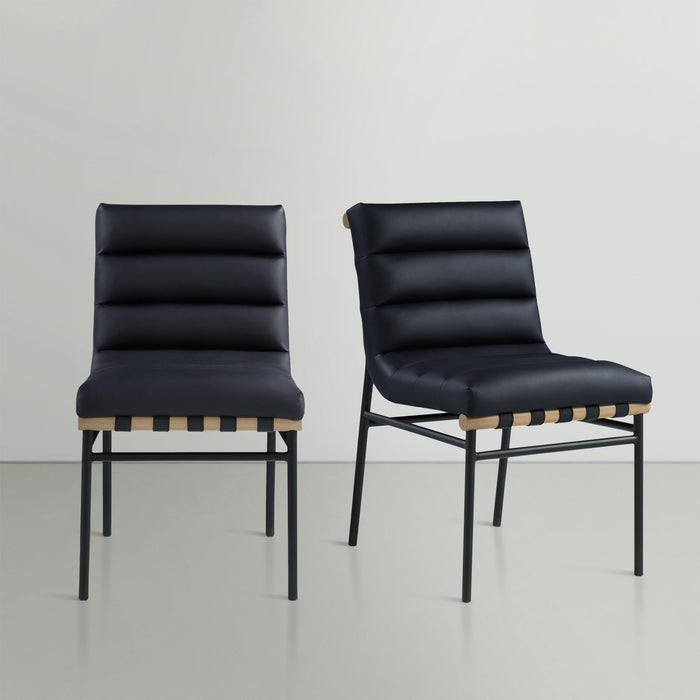 Burke - Dining Chair (Set of 2) - Black - Simple Home Plus
