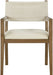 Avon - Linen Textured Performance Fabric Dining Arm Chair - Simple Home Plus