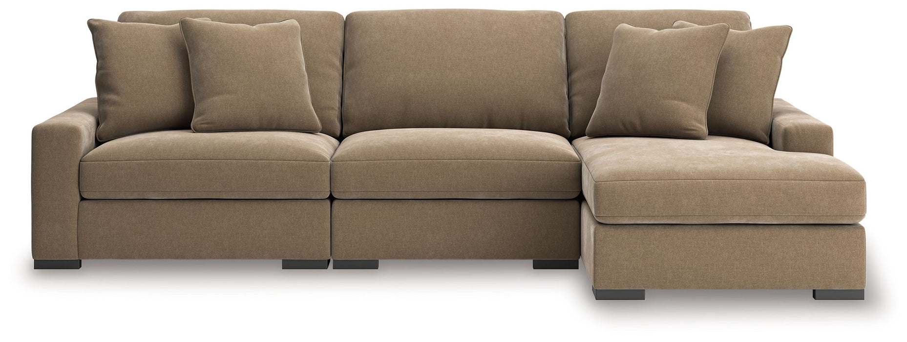Calden - 3-Piece Sectional With RAF Corner Chaise - Sable - Simple Home Plus