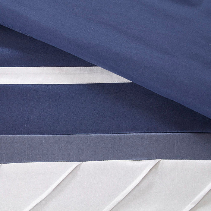 Blaire - California King Comforter (Set of 7) - Navy - Simple Home Plus
