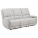 Sylmar - Chenille Upholstered Power Reclining Sofa - Dove Gray - Simple Home Plus