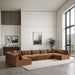 Shaggy - Fabric 7 Piece Modular U-Shaped Armless Sectional - Simple Home Plus