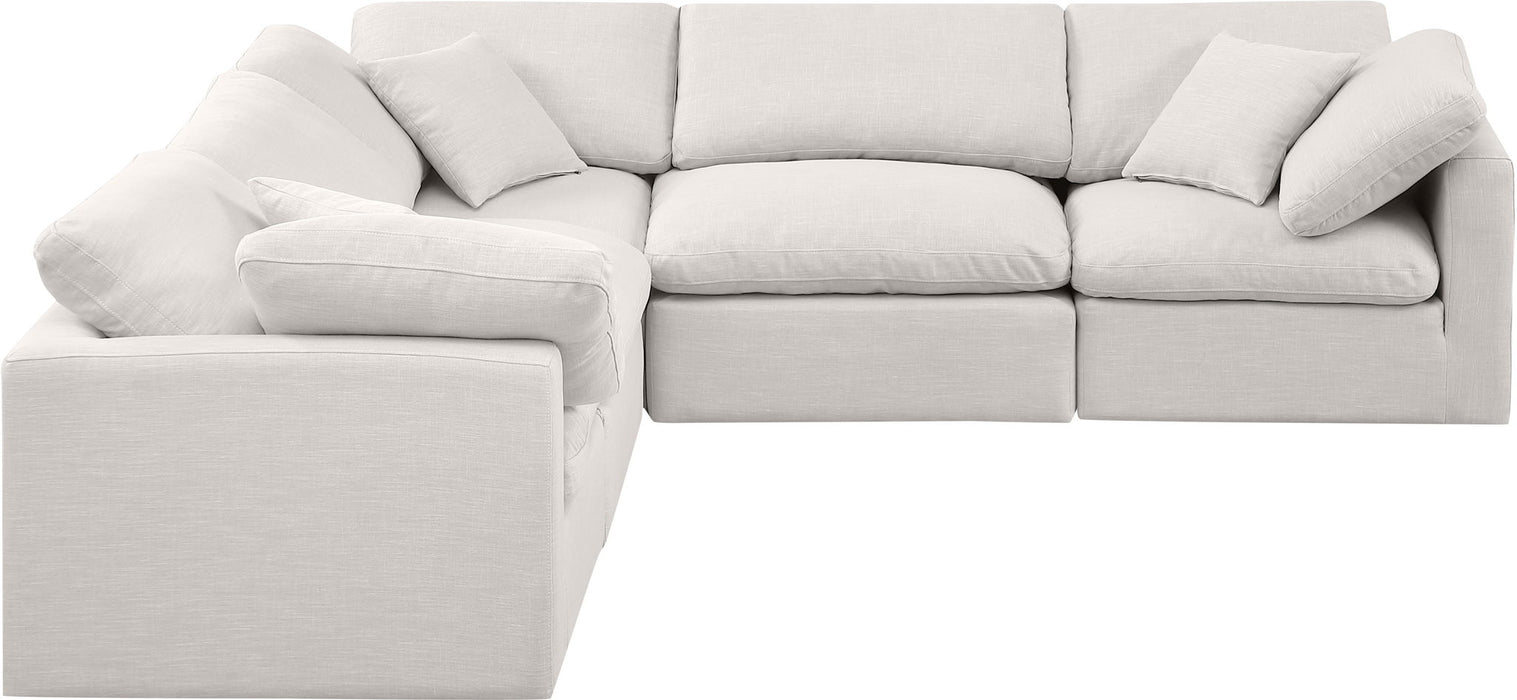 Indulge - Linen 5 Piece Modular Corner Sectional - Simple Home Plus