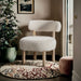 Ambre - Shearling Fabric Accent Chair - Simple Home Plus