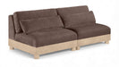 Turin - Chenille Fabric Upholstered Modular Sectional - Brown - Simple Home Plus
