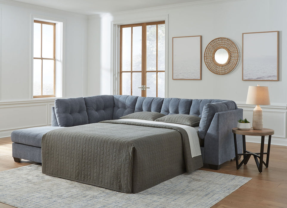Marleton - Raf Full Sofa Sleeper - Denim - Simple Home Plus