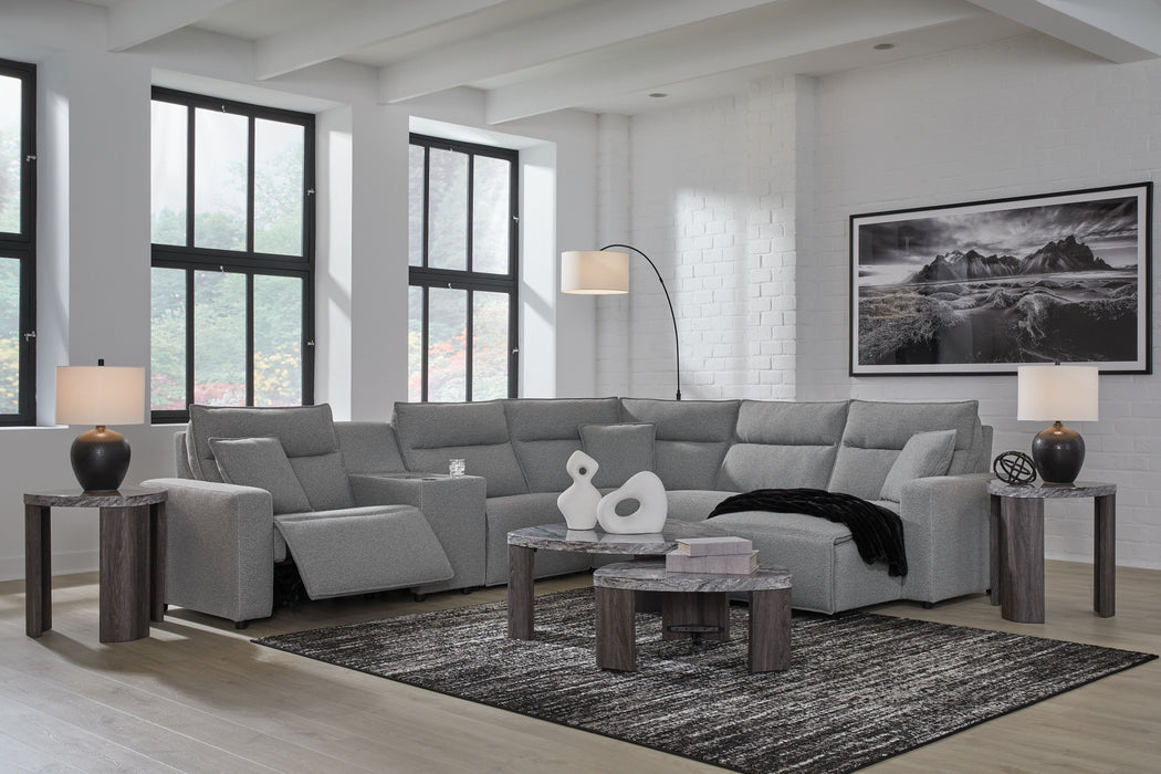 ModMax II - Salt And Pepper - Reclining Sectional - Simple Home Plus