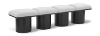 Pavilion - 4 Piece Modular Bench With Black Base - Simple Home Plus
