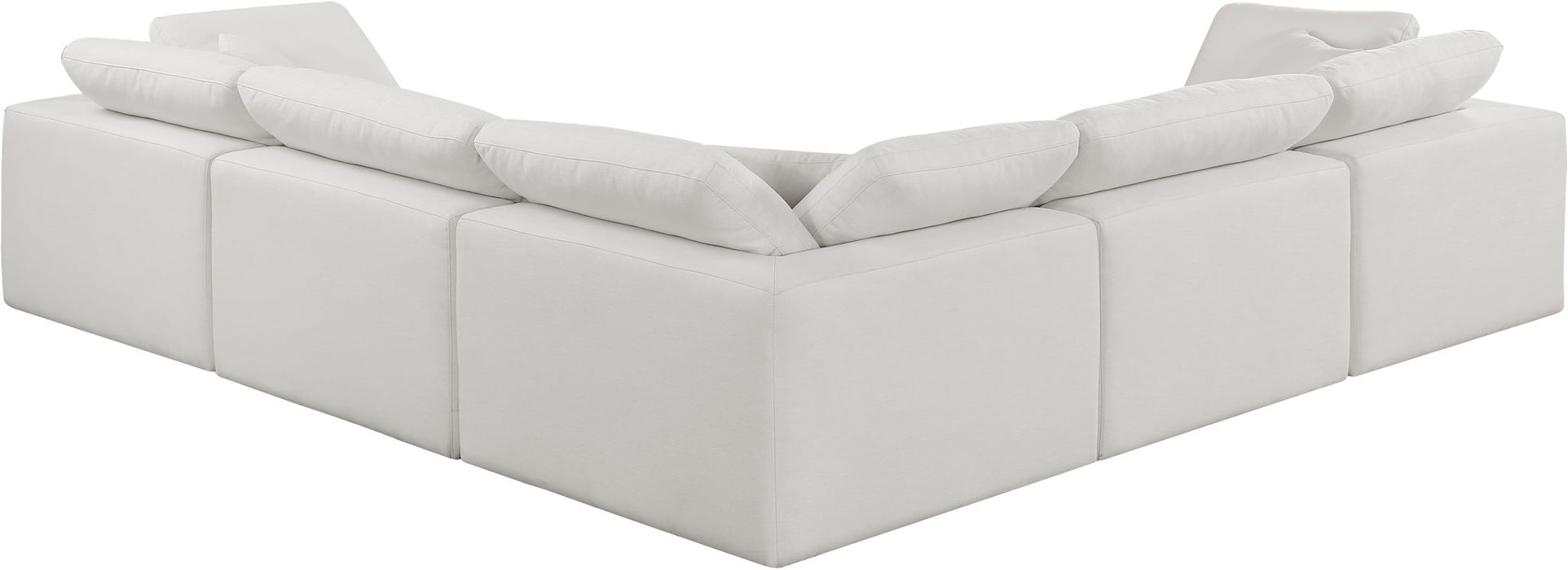 Comfy - 5 Piece Linen Modular Corner Sectional - Simple Home Plus