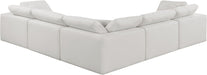 Comfy - 5 Piece Linen Modular Corner Sectional - Simple Home Plus