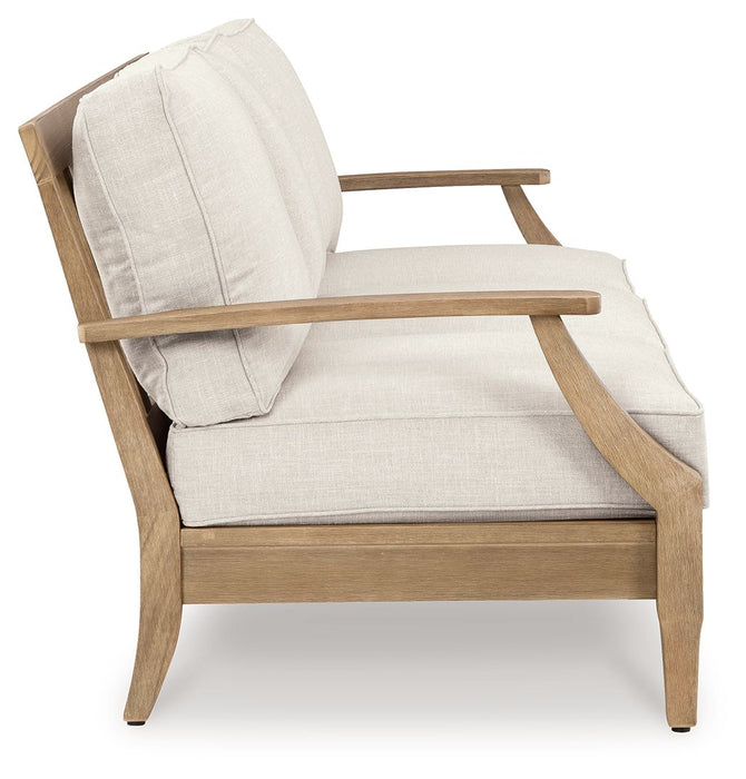 Carter Hall - Sofa With Cushion - Beige - Simple Home Plus