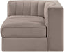 Rummi - Velvet Performance Fabric Upholstered Modular Corner Chair - Simple Home Plus