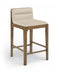 Ellis - Vegan Leather Upholstered Counter Stool (Set of 2) - Brown Base - Simple Home Plus
