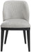 Valeo - Linen Textured Fabric Upholstered Dining Chair (Set of 2) - Painted Black Base - Simple Home Plus