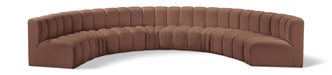 Arc - Faux Leather 8 Piece U-Shaped Modular Sofa - Simple Home Plus