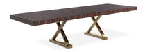 Excel - Extendable Dining Table with Gold Base - Simple Home Plus