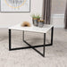 Tobin - Square Marble Top Table - Simple Home Plus