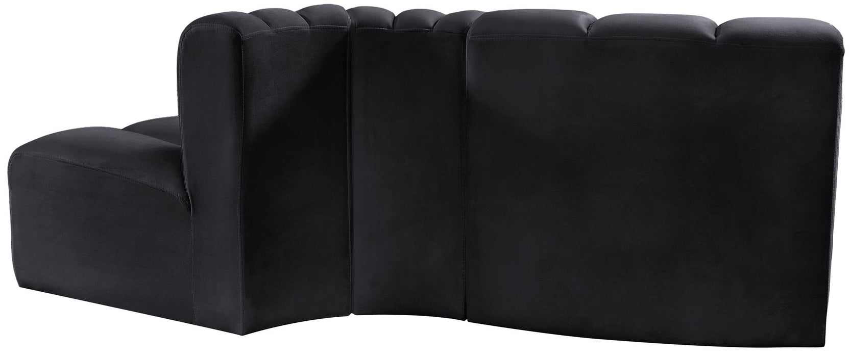 Arc - Velvet 3 Piece Modular Sofa - Simple Home Plus