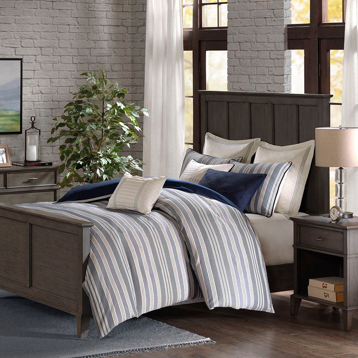 Farmhouse - Comforter Set - Blue - Simple Home Plus
