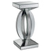 Amalia - Square Mirrored Acrylic Crystal Side End Table - Silver - Simple Home Plus