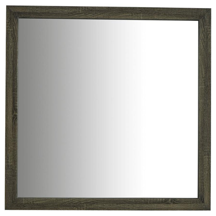 Wright - Dresser Mirror - Brown Oak - Simple Home Plus