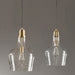 Auburn - Bell Shaped Glass Pendant - Gold / Clear - Simple Home Plus