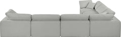 Comfy - 6 Piece Linen Modular Corner Sectional - Simple Home Plus