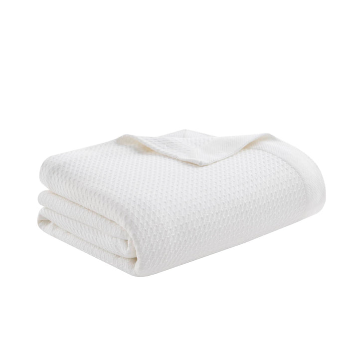 Egyptian Cotton - Twin Blanket - White - Simple Home Plus