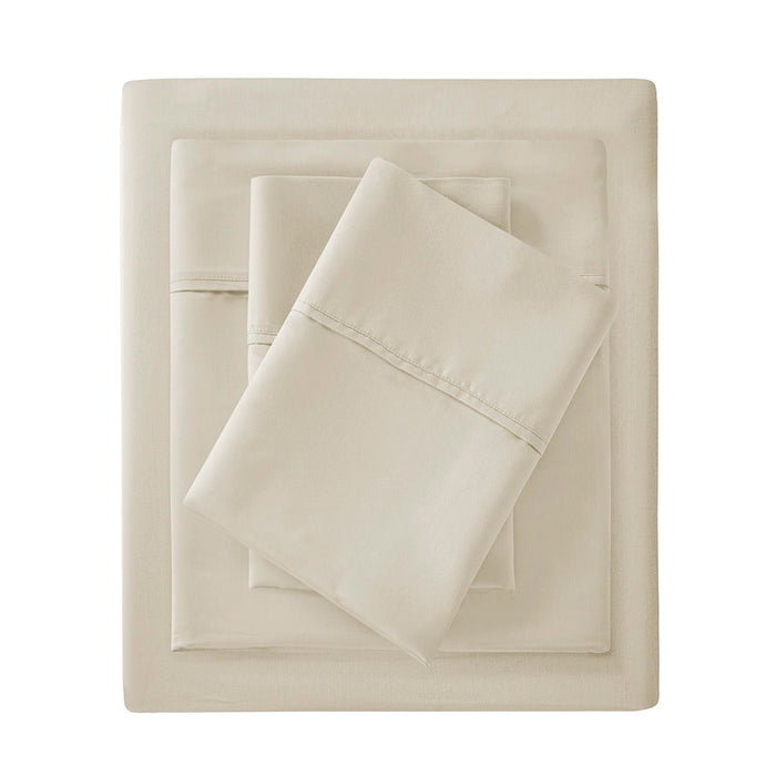 300 Thread Count Organic Cotton - Queen Deep Pocket Sheet Set - Taupe - Simple Home Plus