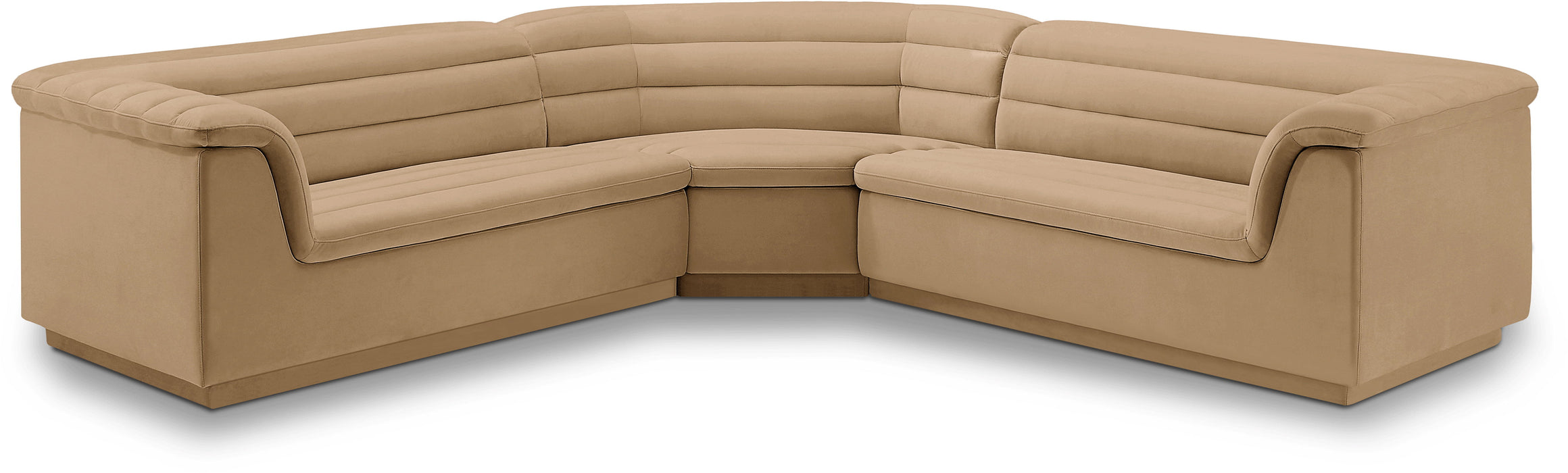 Cascade - Velvet Modular Sectional - Simple Home Plus