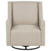 Sorrel - Fabric Upholstered Swivel Glider Arm Chair - Latte - Simple Home Plus