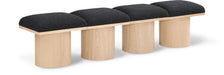 Pavilion - 4 Piece Modular Bench With Natural Base - Simple Home Plus