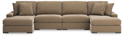 Calden - 4-Piece Sectional With Double Chaise - Sable - Simple Home Plus