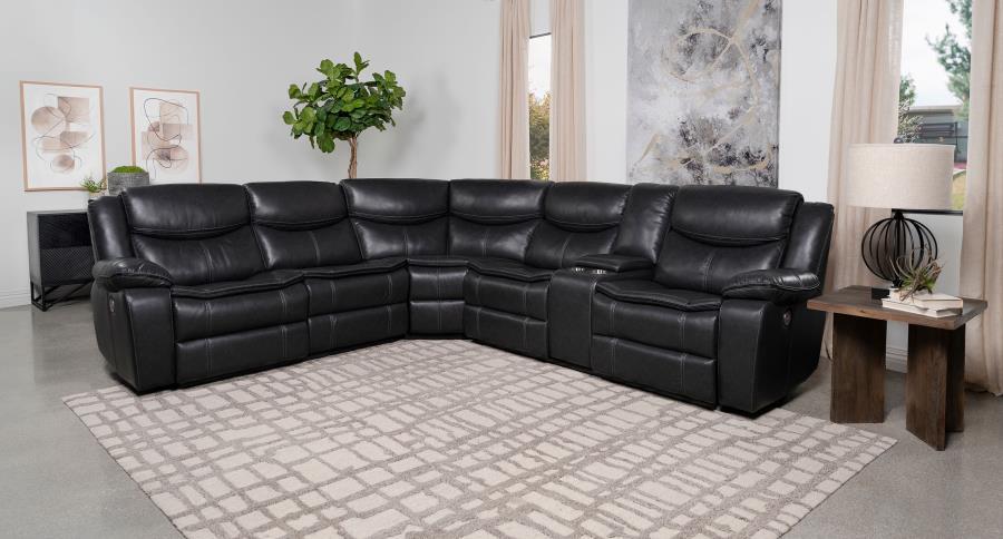 Sycamore - Upholstered Power Reclining Sectional Sofa - Simple Home Plus