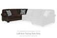 Kimlee - LAF Sofa - Chocolate - Simple Home Plus