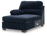 SimpleJoy - LAF Corner Chaise - Navy - Simple Home Plus