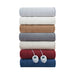 Fleece to Sherpa - King Heated Blanket - Burgundy - Simple Home Plus